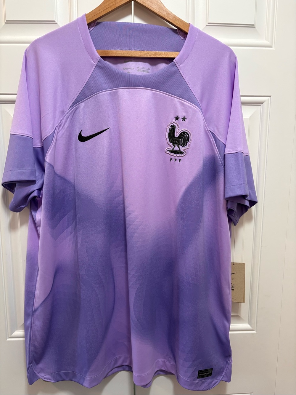 Nike Men's Lavender & Purple France Football/Soccer Jersey